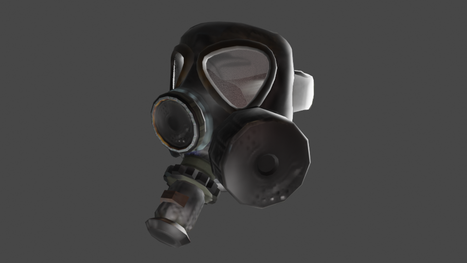 GAS MASK (LOW POLY) preview image 1